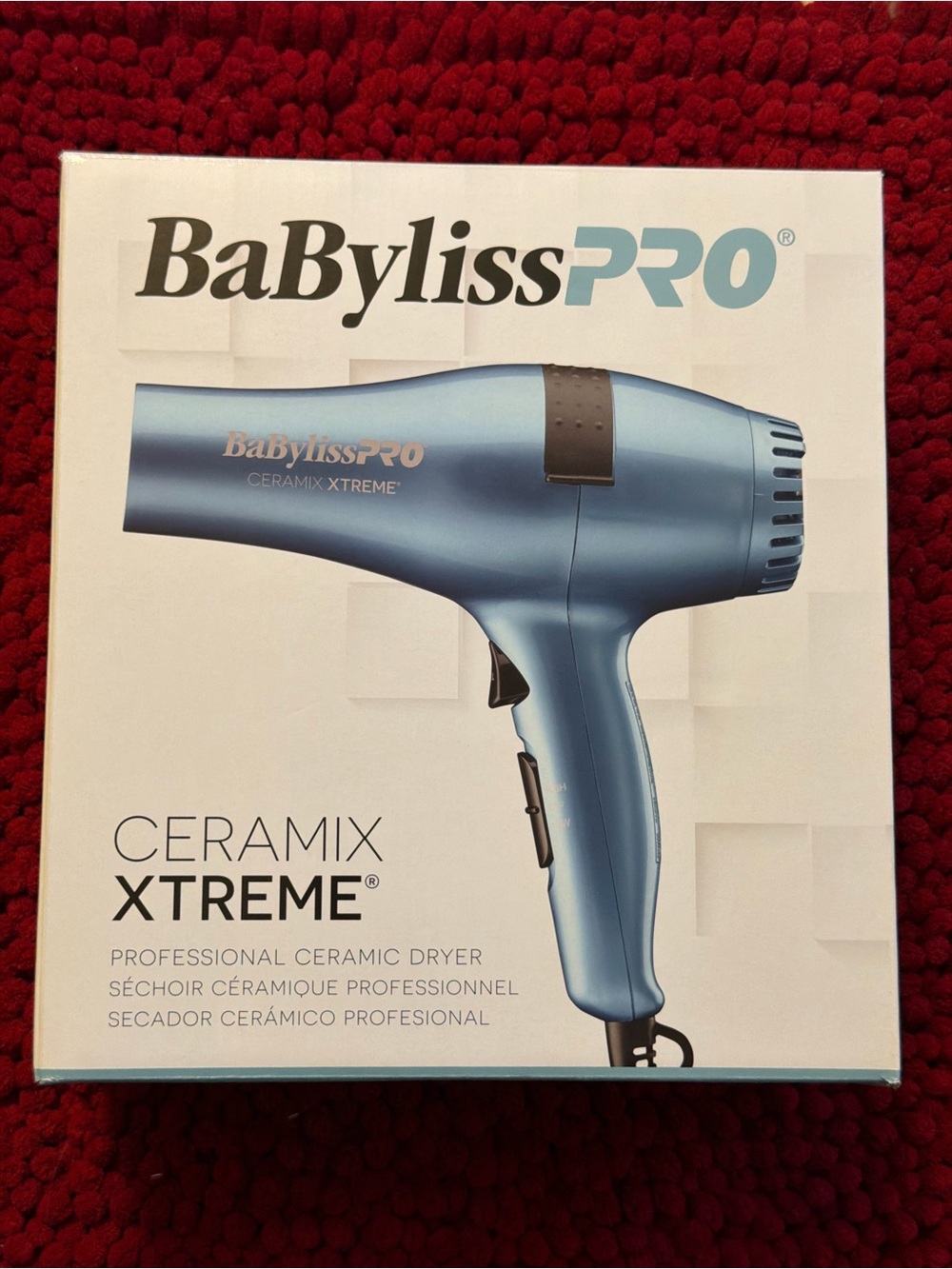 BaByliss PRO Ceramix Xtreme 2000W Porcelain Ceramic Hair Dryer Blue